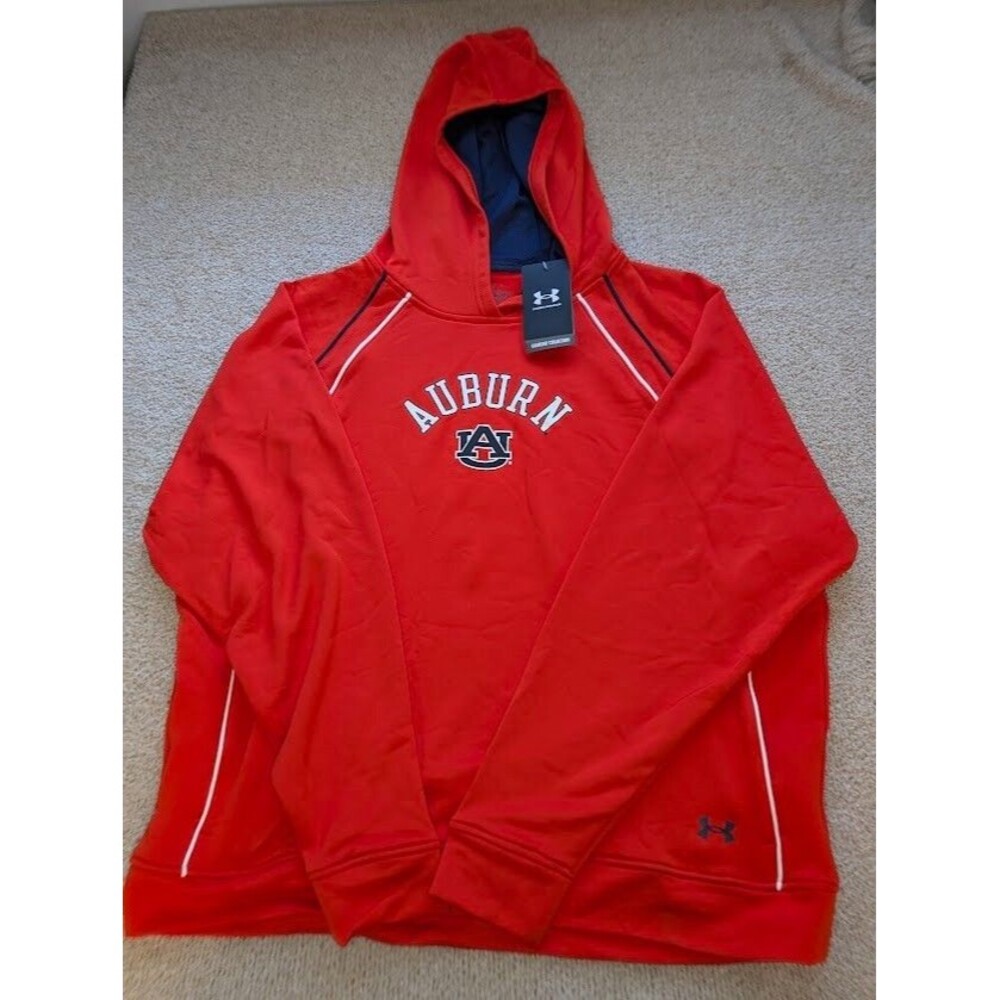 Under Armour Auburn Women’s XXL Loose Pullover Hoodie Sweatshirt Orange NWT